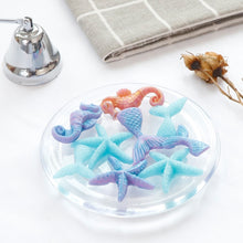 Load image into Gallery viewer, Ocean Series Big And Small Fishtail Starfish Seahorse DIY Baking Liquid Silicone Mold, Gray, Pink