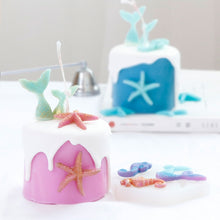 Load image into Gallery viewer, Ocean Series Big And Small Fishtail Starfish Seahorse DIY Baking Liquid Silicone Mold, Gray, Pink