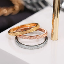 Load image into Gallery viewer, Three Lifetimes Titanium Steel Couple Rings Very Fine Frosted Ring, US Size 3, US Size 4, US Size 5, US Size 6, US Size 7, US Size 8, US Size 9, US Size 10