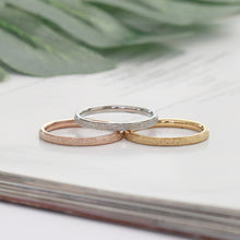 Load image into Gallery viewer, Three Lifetimes Titanium Steel Couple Rings Very Fine Frosted Ring, US Size 3, US Size 4, US Size 5, US Size 6, US Size 7, US Size 8, US Size 9, US Size 10