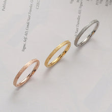 Load image into Gallery viewer, Three Lifetimes Titanium Steel Couple Rings Very Fine Frosted Ring, US Size 3, US Size 4, US Size 5, US Size 6, US Size 7, US Size 8, US Size 9, US Size 10