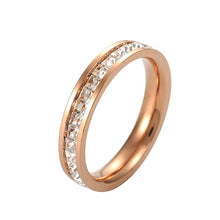 Load image into Gallery viewer, 2pcs Girls Simple Titanium Steel Diamond Ring, US Size 3, US Size 4, US Size 5, US Size 6, US Size 7, US Size 8, US Size 9, US Size 10
