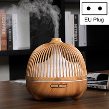 Load image into Gallery viewer, Bird Cage Wood Graphic Aromatherapy Machine Ultrasonic Smart Home Colorful Night Light Hollow Humidifier, US Plug, EU Plug, AU Plug, UK Plug