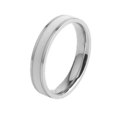 Load image into Gallery viewer, Simple Black White Epoxy Couple Ring Women Titanium Steel Ring Jewelry, US Size 3, US Size 4, US Size 5, US Size 6, US Size 7, US Size 8, US Size 9, US Size 10