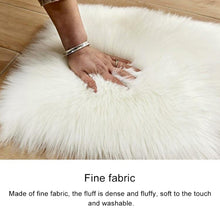 Load image into Gallery viewer, Love Heart Rugs Artificial Wool Sheepskin Hairy Carpet Faux Floor Mat Fur Plain Fluffy Soft Area Rug Tapetes, 30*40cm, 40*50cm, 50*60cm, 70*90cm, 80*90cm