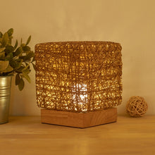 Load image into Gallery viewer, USB Square Sepak Takraw Table Lamp Bedroom Bedside Decorative Light, Spec:, Button Switch+Base, Dimming Switch+Base