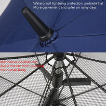 Load image into Gallery viewer, PGM YS005 Golf Umbrella Self-Contained Electric Fan Sunscreen Umbrella, Dark Blue, Black, Lake Blue