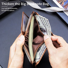 Load image into Gallery viewer, BUFF CAPTAIN 027 Men Short Anti-Theft Wallet Leather Multi-Card Thicken Wallet, Black, Brown, Luxurious Ash, Blue