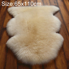Load image into Gallery viewer, Pure Real Wool Sofa Cushion Fur Full Whole Sheepskin Carpet Window Decoration Mat, 60x90cm, 65x100cm, 65x110cm, 80x120cm
