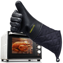 Load image into Gallery viewer, Extended Silicone Non-slip Gloves Resistant To High Temperatures Insulated Microwave Ovens Anti-scalding Gloves, Extended Silicone Gloves