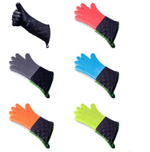 Load image into Gallery viewer, Extended Silicone Non-slip Gloves Resistant To High Temperatures Insulated Microwave Ovens Anti-scalding Gloves, Extended Silicone Gloves