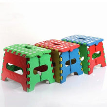 Load image into Gallery viewer, Portable Thick Plastic Kids folding Stool Outdoor Activity Tool Home Traveling Necessity, Color Random Delivery, Folding Stool