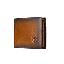 Load image into Gallery viewer, BUFF CAPTAIN 05 Men Leather Short Wallet Anti-Theft Brush Multi-Card Bit First-Layer Soft Cowhide Wallet, Red, Black, Yellow Brown