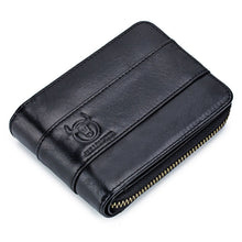 Load image into Gallery viewer, BUFF CAPTAIN 025 Leather Short Horizontal First-Layer Cowhide Wallet Multi-Function Card Tap Wallet