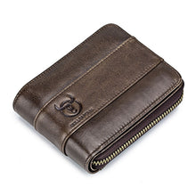 Load image into Gallery viewer, BUFF CAPTAIN 025 Leather Short Horizontal First-Layer Cowhide Wallet Multi-Function Card Tap Wallet