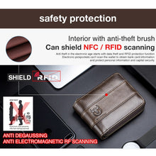 Load image into Gallery viewer, BUFF CAPTAIN 025 Leather Short Horizontal First-Layer Cowhide Wallet Multi-Function Card Tap Wallet