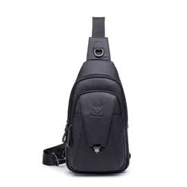 BUFF CAPTAIN 110 Men Leather Shoulder Bag First-Layer Cowhide Leather Multi-Function Chest Bag