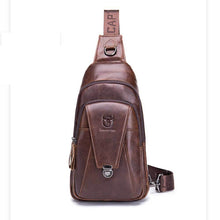 Load image into Gallery viewer, BUFF CAPTAIN 110 Men Leather Shoulder Bag First-Layer Cowhide Leather Multi-Function Chest Bag