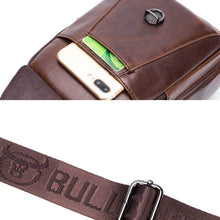 Load image into Gallery viewer, BUFF CAPTAIN 110 Men Leather Shoulder Bag First-Layer Cowhide Leather Multi-Function Chest Bag