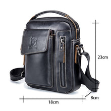 Load image into Gallery viewer, BUFF CAPTAIN 037 First-Layer Cowhide Messenger Bag Male Sports Soft Leather Shoulder Bag