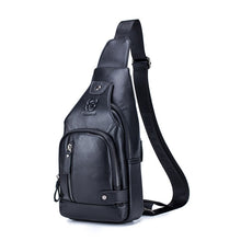 Load image into Gallery viewer, BUFF CAPTAIN 129 First-Layer Cowhide Men Soft Chest Bag Outdoor Casual Large Capacity Messenger Bag