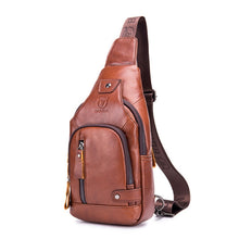 Load image into Gallery viewer, BUFF CAPTAIN 129 First-Layer Cowhide Men Soft Chest Bag Outdoor Casual Large Capacity Messenger Bag