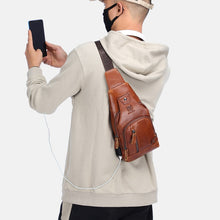 Load image into Gallery viewer, BUFF CAPTAIN 129 First-Layer Cowhide Men Soft Chest Bag Outdoor Casual Large Capacity Messenger Bag