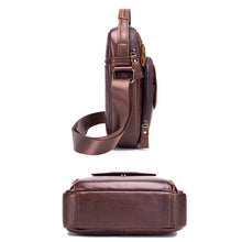 Load image into Gallery viewer, BUFF CAPTAIN 777 Men Leather Shoulder Bag First-Layer Cowhide Retro Large Capacity Satchel