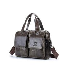 Load image into Gallery viewer, BUFF CAPTAIN 042 Men Leather Multi-Function Shoulder Messenger Bag First-Layer Cowhide Portable Briefcase