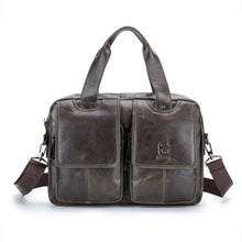 Load image into Gallery viewer, BUFF CAPTAIN 042 Men Leather Multi-Function Shoulder Messenger Bag First-Layer Cowhide Portable Briefcase