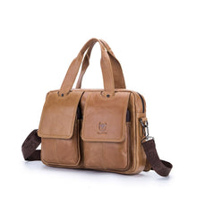 Load image into Gallery viewer, BUFF CAPTAIN 042 Men Leather Multi-Function Shoulder Messenger Bag First-Layer Cowhide Portable Briefcase