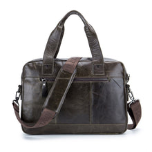 Load image into Gallery viewer, BUFF CAPTAIN 042 Men Leather Multi-Function Shoulder Messenger Bag First-Layer Cowhide Portable Briefcase