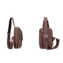 Load image into Gallery viewer, BUFF CAPTAIN 133 Men Leather Retro Shoulder Bag Diagonal Leather Bag, 133