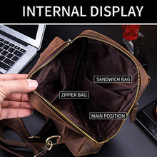 Load image into Gallery viewer, BUFF CAPTAIN 133 Men Leather Retro Shoulder Bag Diagonal Leather Bag, 133