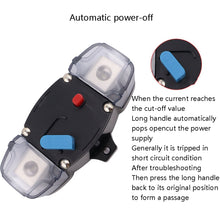 Load image into Gallery viewer, CB8 Car Route Yacht Ship Audio Refit Automatic Circuit Breaker Power Circuit Protection Insurance Switch, 50A, 60A, 80A, 100A, 150A, 200A, 250A, 300A