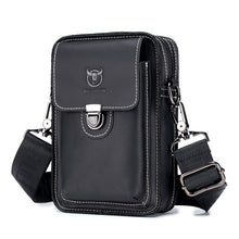 Load image into Gallery viewer, BUFF CAPTAIN 075 Men Belt Mobile Phone Waist Bag First-Layer Cowhide Multi-Function Diagonal Bag