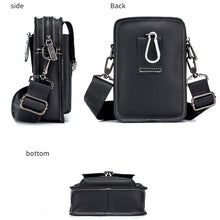 Load image into Gallery viewer, BUFF CAPTAIN 075 Men Belt Mobile Phone Waist Bag First-Layer Cowhide Multi-Function Diagonal Bag