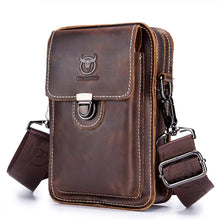 Load image into Gallery viewer, BUFF CAPTAIN 075 Men Belt Mobile Phone Waist Bag First-Layer Cowhide Multi-Function Diagonal Bag
