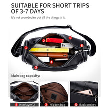 Load image into Gallery viewer, BUFF CAPTAIN HKDJB--001 First-Layer Cowhide Shoulder Messenger Bag Sports Men Leather Bag, Dark Brown, Yellow, Black
