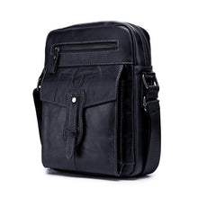Load image into Gallery viewer, BUFF CAPTAIN 053 Men Leather Shoulder Messenger Bag First-Layer Cowhide Large Capacity Briefcase, Specification：, Large (Yellow Brown), Small (Yellow Brown), Large (Black), Small (Black), Large (Dark Brown), Small (Dark Brown)