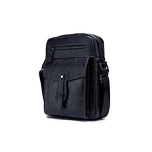 Load image into Gallery viewer, BUFF CAPTAIN 053 Men Leather Shoulder Messenger Bag First-Layer Cowhide Large Capacity Briefcase, Specification：, Large (Yellow Brown), Small (Yellow Brown), Large (Black), Small (Black), Large (Dark Brown), Small (Dark Brown)