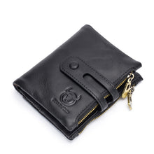 Load image into Gallery viewer, BUFF CAPTAIN 021 Leather Men Vertical Wallet Short Multi-Function Wallet