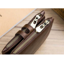 Load image into Gallery viewer, BUFF CAPTAIN 021 Leather Men Vertical Wallet Short Multi-Function Wallet
