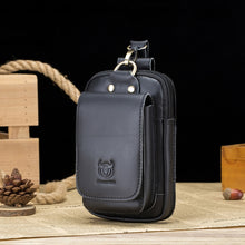 Load image into Gallery viewer, BULL CAPTAIN 028 Multi-Function Cattle Leather Waist Bag Magnetic Buckle Mobile Phone Belt Bag, Black, Coffee, Coffee No Logo, Yellow Brown