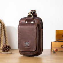 Load image into Gallery viewer, BULL CAPTAIN 028 Multi-Function Cattle Leather Waist Bag Magnetic Buckle Mobile Phone Belt Bag, Black, Coffee, Coffee No Logo, Yellow Brown