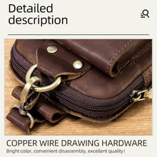 Load image into Gallery viewer, BULL CAPTAIN 028 Multi-Function Cattle Leather Waist Bag Magnetic Buckle Mobile Phone Belt Bag, Black, Coffee, Coffee No Logo, Yellow Brown