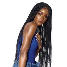 Load image into Gallery viewer, B1104 Long Hair Stretch Mesh Chemical Fiber Headgear Braid Wig