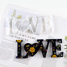 Load image into Gallery viewer, DIY Crystal Epoxy Silicone Letter Mold, Anti-letter MD3300_LOVE Mold, Anti-letter MD3301_HOME Mold, Anti-letter MD3302_Family Mold, Positive Letter MD3313_LOVE Mold, Positive Letter MD3314_HOME Mold, Positive Letter MD3315_FAMILY Mold