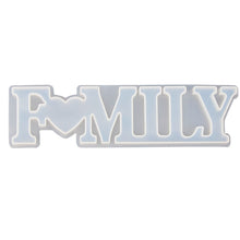 Load image into Gallery viewer, DIY Crystal Epoxy Silicone Letter Mold, Anti-letter MD3300_LOVE Mold, Anti-letter MD3301_HOME Mold, Anti-letter MD3302_Family Mold, Positive Letter MD3313_LOVE Mold, Positive Letter MD3314_HOME Mold, Positive Letter MD3315_FAMILY Mold