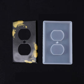 Crystal Epoxy Mirror Porous Socket Button Data Line Switch Panel Silicone Mold, Style One, Style Two, Style Three, Style Four, Style Five, Style Six